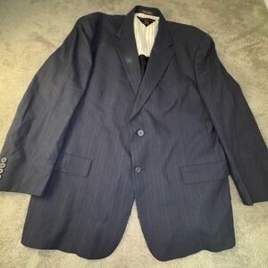 Tommy Hilfiger Suit Set Pinstripe Two‎ Piece Blazer Pants Men's